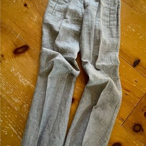 Banana Republic Summer Pinstripe Linen Pants 4S